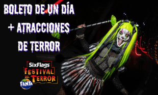 Boleto de un Día + Atracciones de Terror